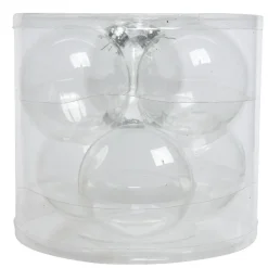 KAEMINGK Lot de 6 boules de Noël en verre (D80 mm) Myst Transparent irisé Clearance