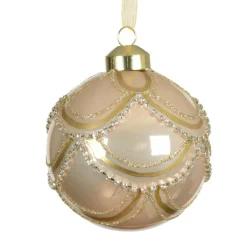 KAEMINGK Lot de 2 boules de Noël en verre (D80 mm) Princesse Perle Best