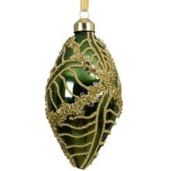 KAEMINGK Lot de 2 boules de Noël en verre (D60 mm) Jazzy Vert sapin Online