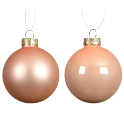 KAEMINGK Lot de 4 boules de Noël en verre (D100 mm) Boréal Pêche Discount