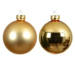 KAEMINGK Lot de 6 boules de Noël en verre (D80 mm) Béal Or Online