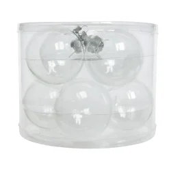 KAEMINGK Lot de 8 boules de Noël en verre (D70 mm) Myst Transparent irisé Sale