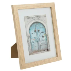 ATMOSPHERA Lot de 5 cadres photo en bois Ethnique Naturel Discount