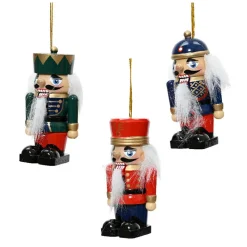 KAEMINGK Lot de 3 Casse-noisettes en bois (H9 cm) Vodka Multicolore Outlet