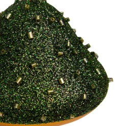 JJA Lot de 3 champignons sur pince (H10 cm) Paillettes de Noël Vert Outlet