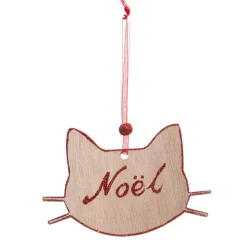 Feeric Lights & Christmas Lot de 4 Chats à suspendre (H12 cm) Christmas Multicolore Outlet
