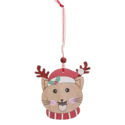 Feeric Lights & Christmas Lot de 4 Chats à suspendre (H12 cm) Christmas Multicolore Outlet