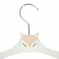 OSTARIA Lot de 3 cintres enfant bois Biche s Rose New