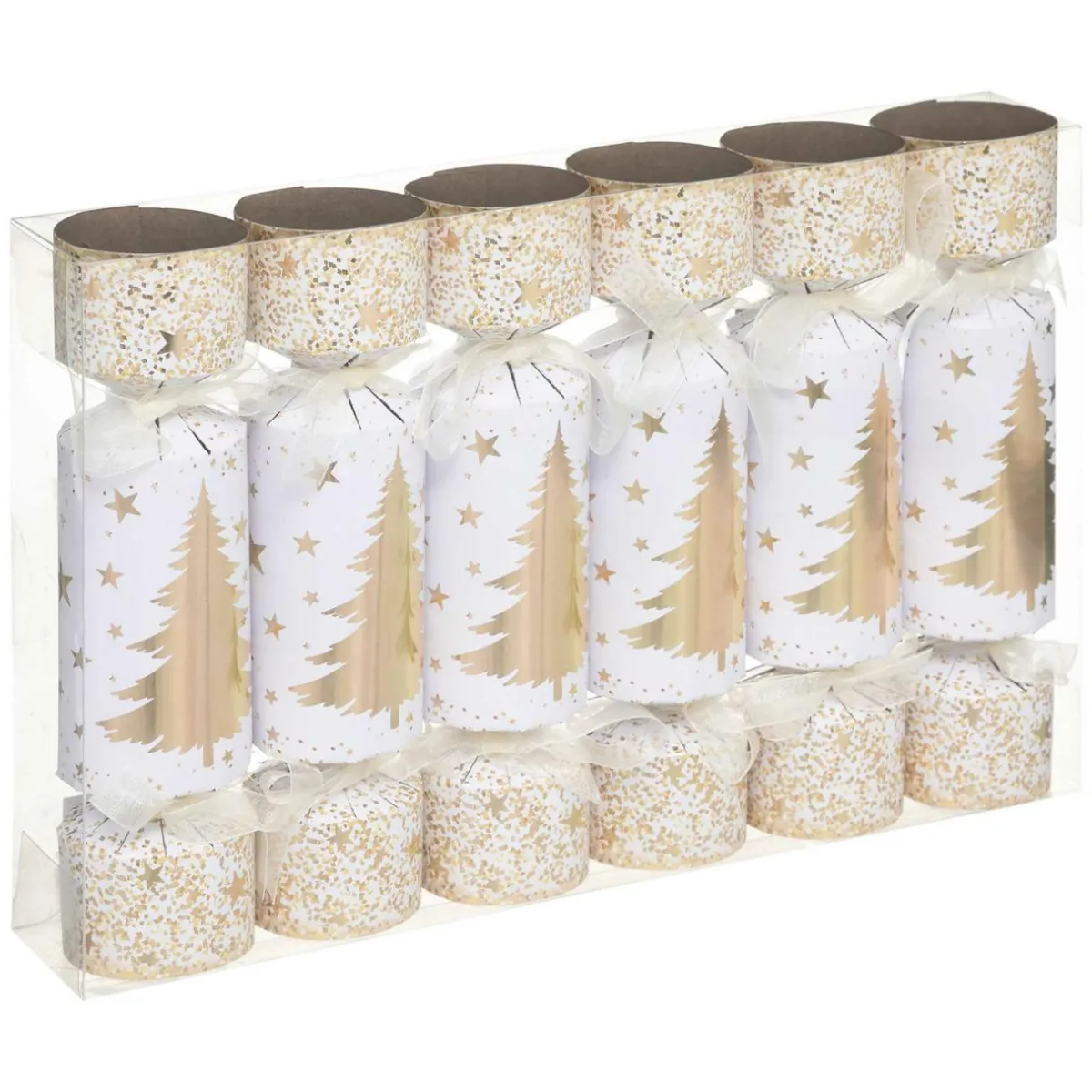 Feeric Lights & Christmas Lot de 6 crackers Sapin Or Best
