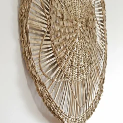 ATMOSPHERA Lot de 3 décorations murales roseau (D20-30-45 cm) Seagrass Naturel Outlet