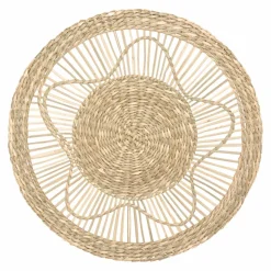 ATMOSPHERA Lot de 3 décorations murales roseau (D20-30-45 cm) Seagrass Naturel Outlet