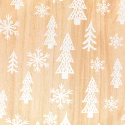 JJA Lot de 12 dessous d'assiette effet bois Sapins Blanc Naturel Discount