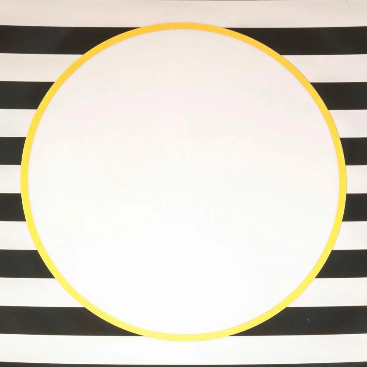 JJA Lot de 12 dessous d'assiette Rayées et Blanc Noir Outlet