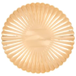 JJA Lot de 12 dessous d'assiette Coquille Or Discount