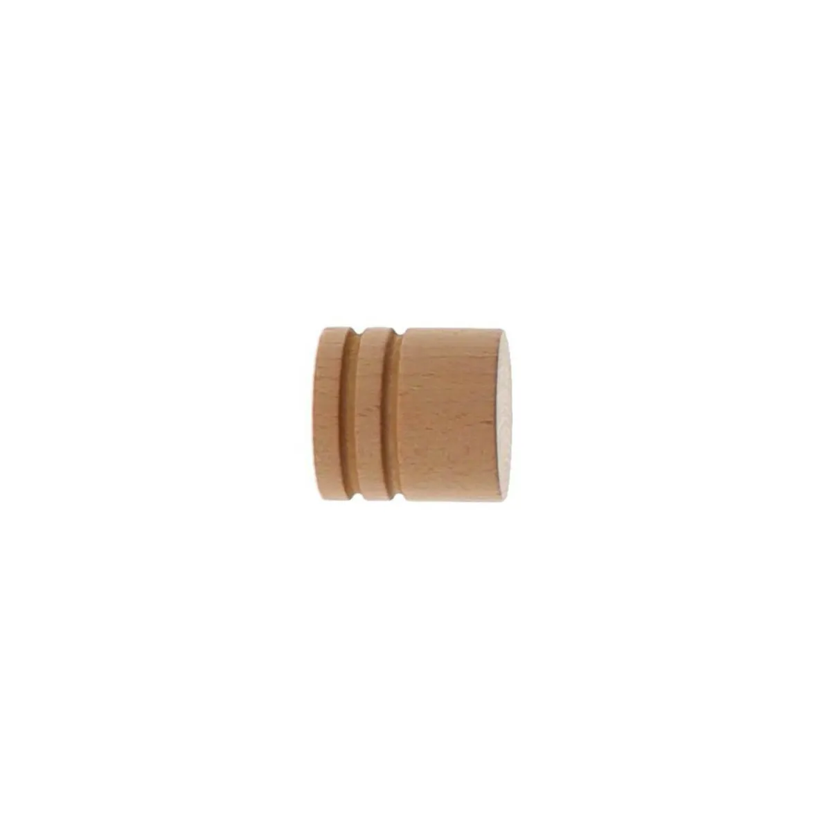 LUANCE Lot de 2 embouts tringle bois (D28 mm) Nils bouchon Vernis Beige Online