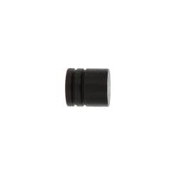 LUANCE Lot de 2 embouts tringle bois (D28 mm) Nils bouchon mat Noir Best