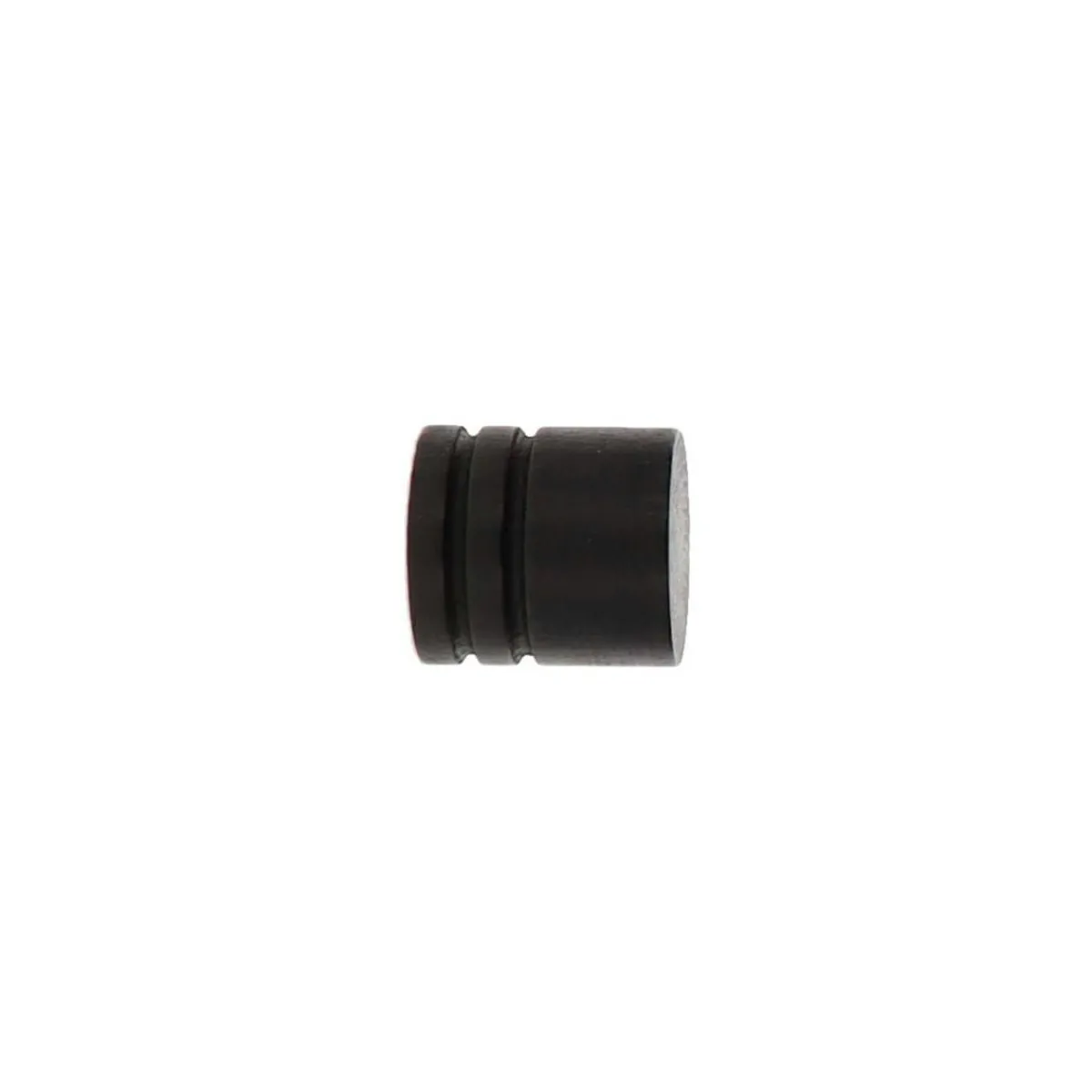 LUANCE Lot de 2 embouts tringle bois (D28 mm) Nils bouchon mat Noir Best