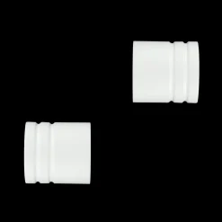 LUANCE Lot de 2 embouts tringle bois (D28 mm) Nils bouchons Blanc Online
