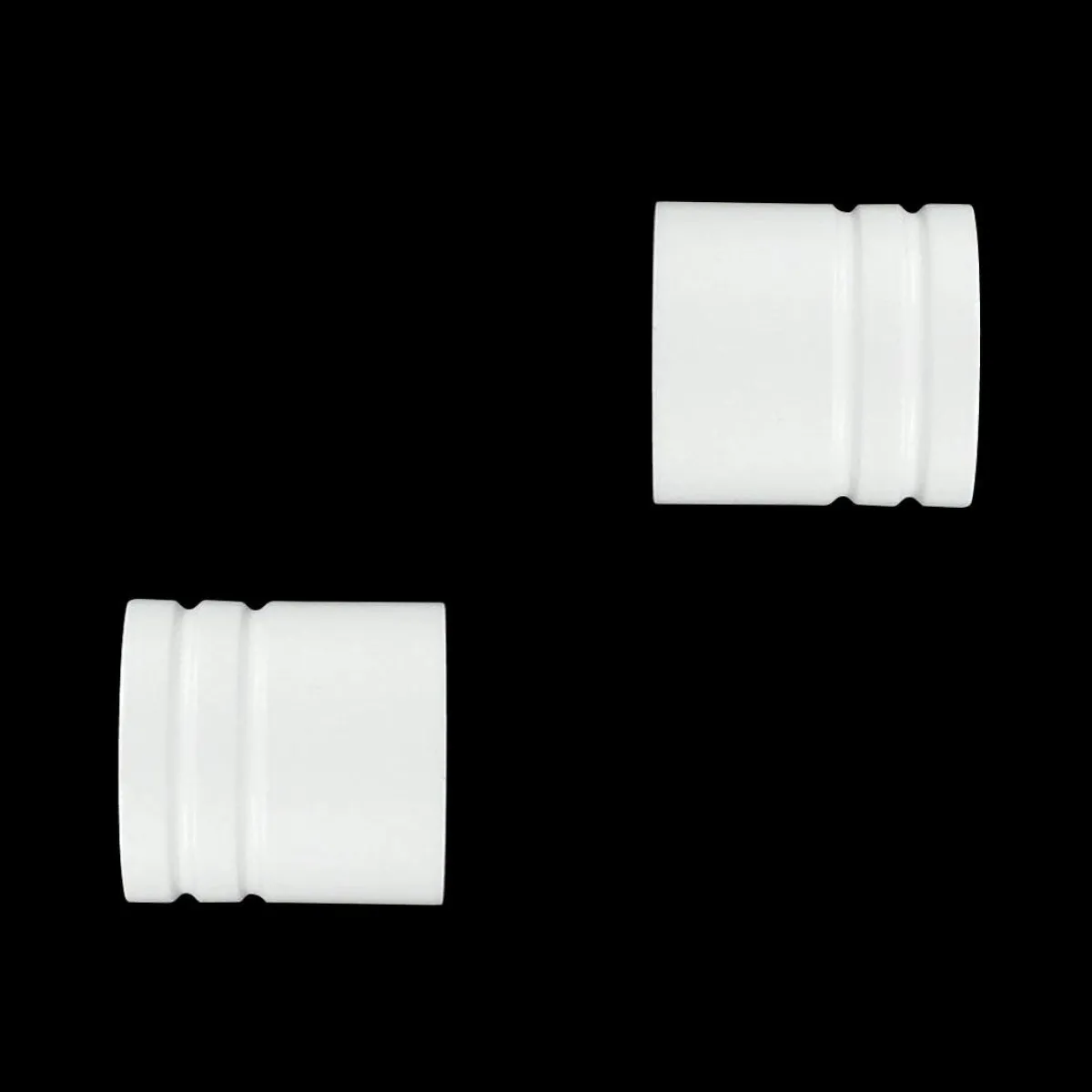 LUANCE Lot de 2 embouts tringle bois (D28 mm) Nils bouchons Blanc Online