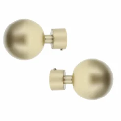 LUANCE Lot de 2 embouts tringle (D20 mm) Jim Théa Or Best