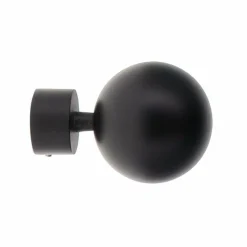 LUANCE Lot de 2 embouts tringle (D28 mm) Lino Gaia mat Noir Discount