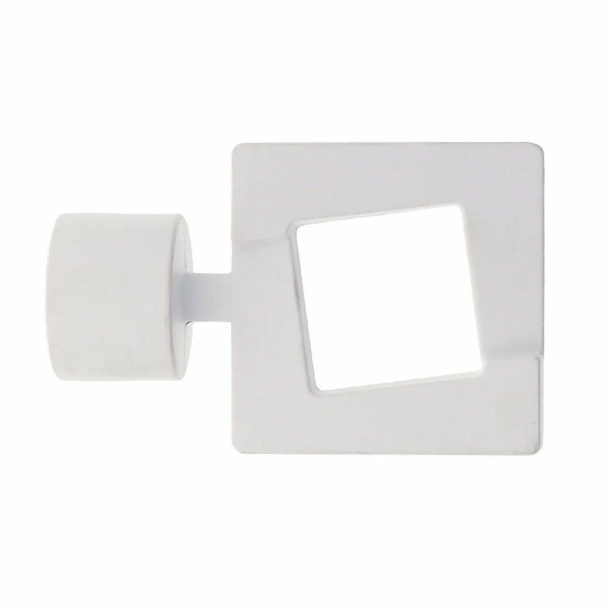 LUANCE Lot de 2 embouts tringle (D28 mm) Lino Upper east side mat Blanc