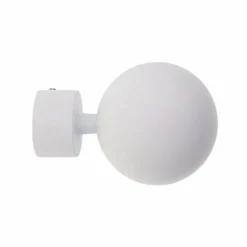 LUANCE Lot de 2 embouts tringle (D28 mm) Lino Gaia mat Blanc New