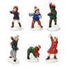 KAEMINGK Lot de 6 enfants (H5,5 cm) Jeux d'hiver pour village Clearance