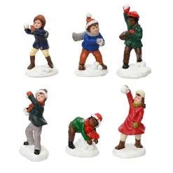 KAEMINGK Lot de 6 enfants (H5,5 cm) Jeux d'hiver pour village Clearance