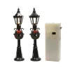 KAEMINGK Lot de 2 lampadaires illuminés (H12 cm) pour aménager un village