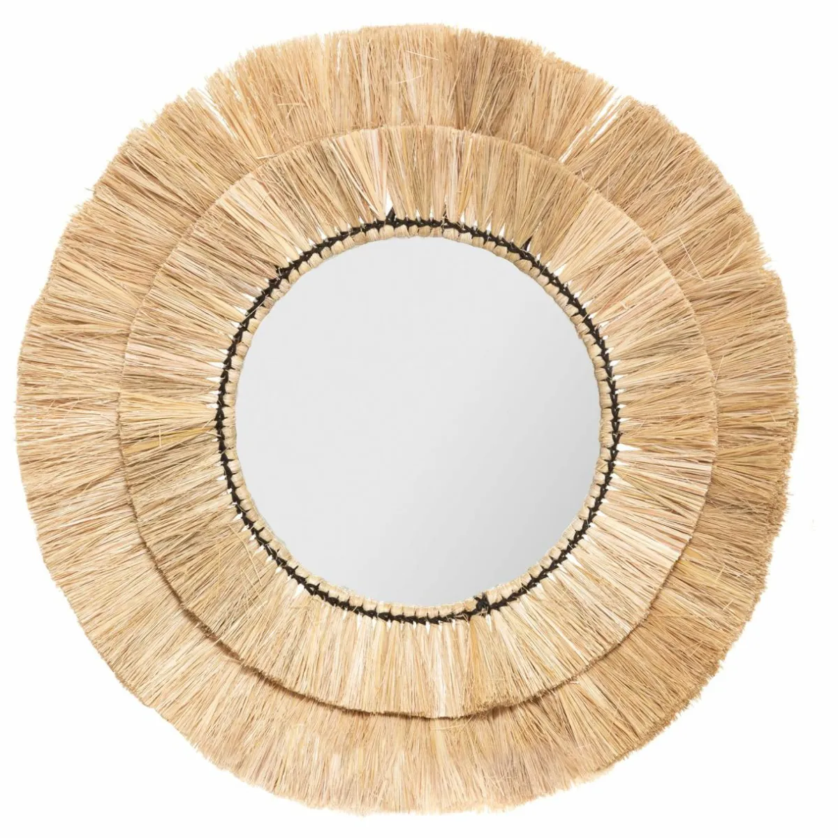 ATMOSPHERA Lot de 3 miroirs (D20-30-40 cm) Alba Naturel Sale