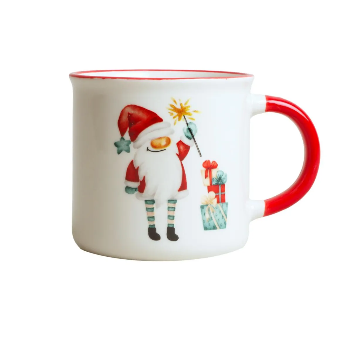 KOOPMAN Lot de 2 Mugs de Noël Douceur Multicolore Discount
