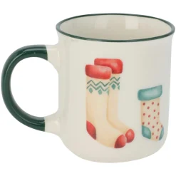 KOOPMAN Lot de 4 Mugs de Noël Noël douceur Multicolore Clearance