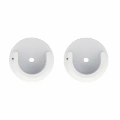 LUANCE Lot de 2 naissances tringle rideau (D28 mm) Lino mat Blanc Hot
