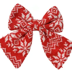 KAEMINGK Lot de 2 Noeuds de Noël (H13 cm) Tradition et blanc Rouge Online