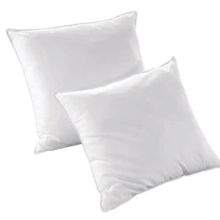 EMINZA Lot de 2 oreillers rectangulaires moelleux (45 x 70 cm) Volume Blanc Online