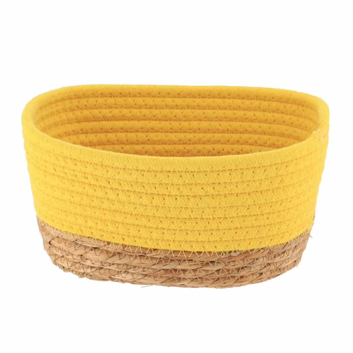 TENDANCE Lot de 3 paniers de rangement (H13 cm) Timeless Jaune moutarde Sale