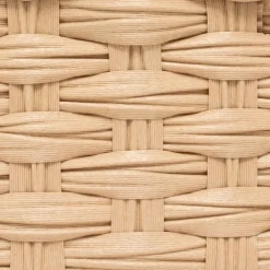 5 Five Simply Smart Lot de 3 paniers de rangement tressés bas (27 x 20 cm) Garlic Beige Clearance