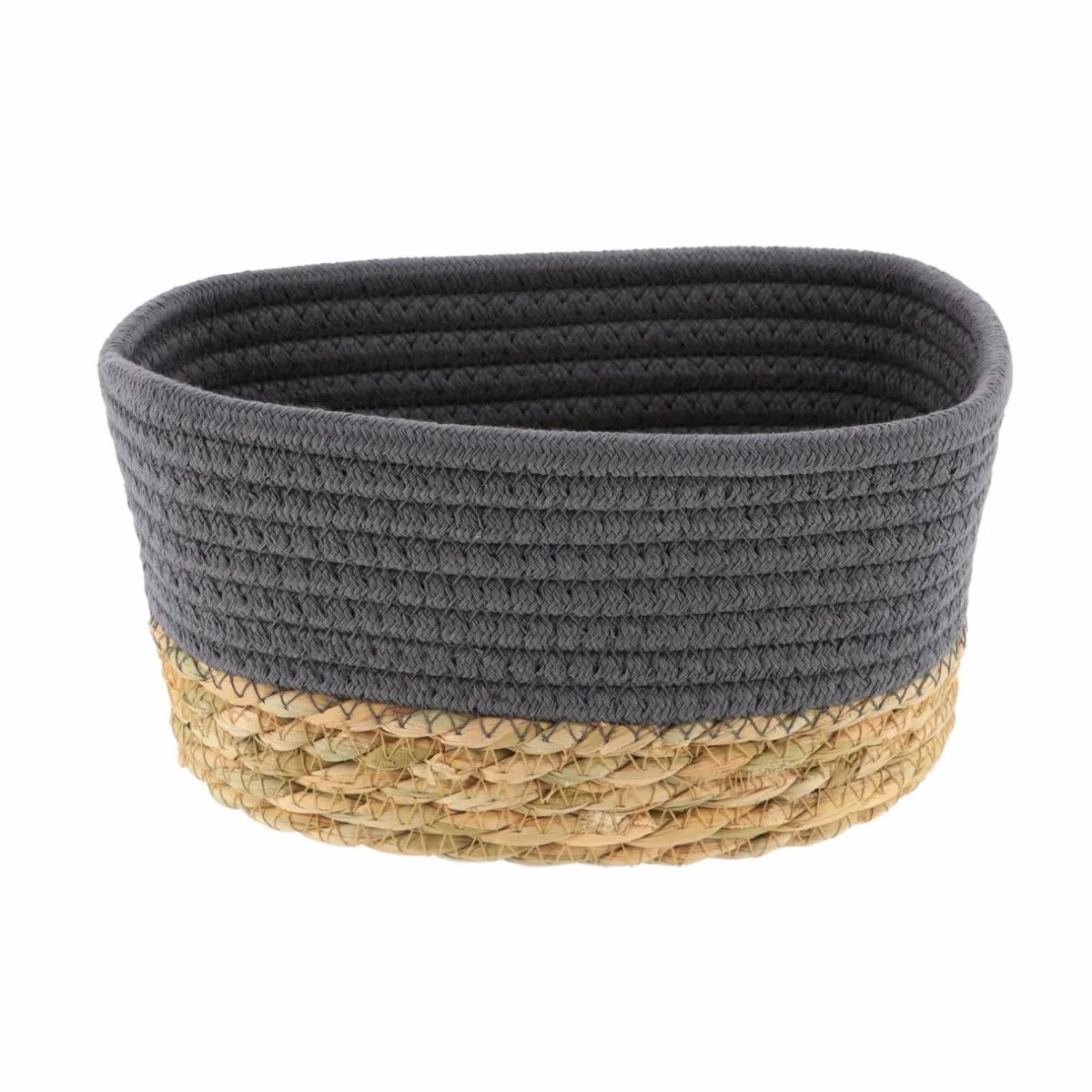 TENDANCE Lot de 3 paniers de rangement (H13 cm) Timeless Gris Hot