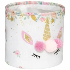 Atmosphera createur d'interieur for kids Lot de 2 paniers de rangement enfant Licorne Rose