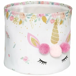 Atmosphera createur d'interieur for kids Lot de 2 paniers de rangement enfant Licorne Rose