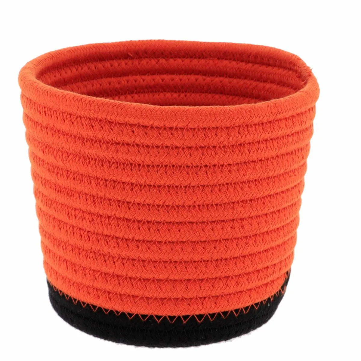 TENDANCE Lot de 3 paniers (H16 cm) Black Line Terre de sienne/Noir Rouge brun Online