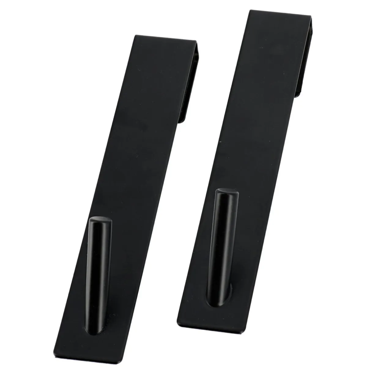 TENDANCE Lot de 2 patères à suspendre spécial paroi de douche (H18 cm) Noir Clearance