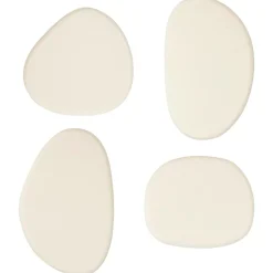 Atmosphera, cru017dateur d'intu017drieur Lot de 4 patères murales bois (H10 cm) Karen Ivoire New