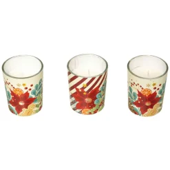 Feeric Lights & Christmas Lot de 3 photophores Flora Multicolore Best