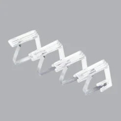 DOUCEUR D'INTERIEUR Lot de 4 pinces pour nappe Simple Transparent Online