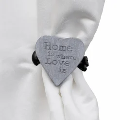 LUANCE Lot de 2 pinces rideau Amore blanc Gris Sale