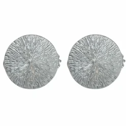 LUANCE Lot de 2 pinces rideau Archi Chrome Argent Clearance
