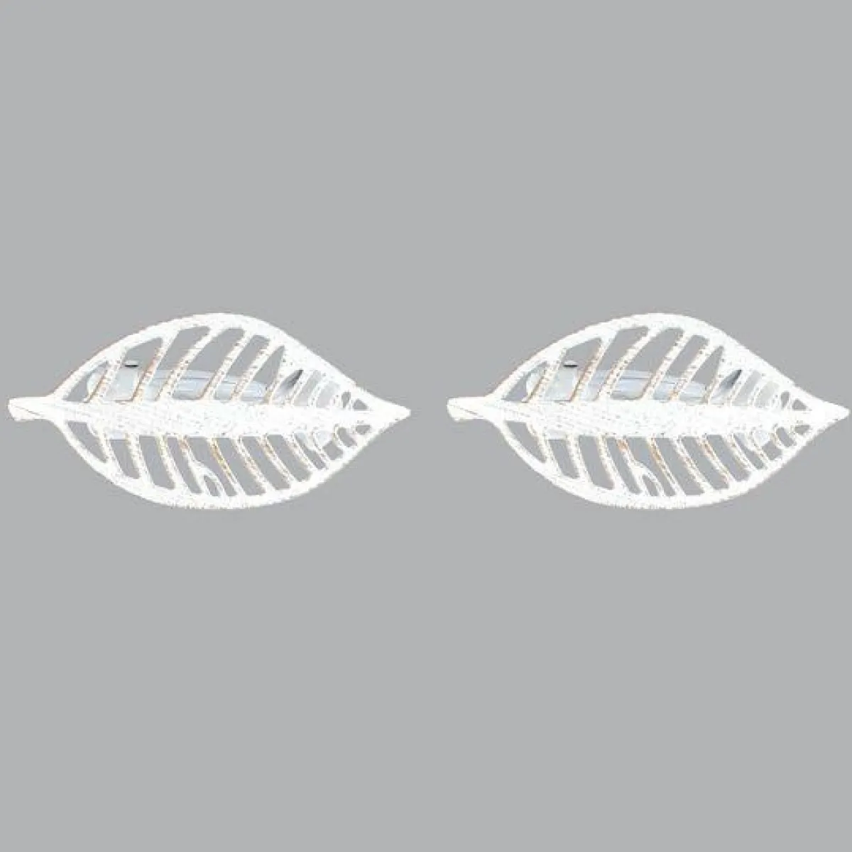 LUANCE Lot de 2 pinces rideau pivotantes Stockholm Blanc