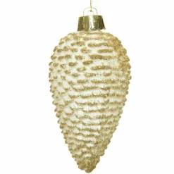 KAEMINGK Lot de 6 pommes de pin à suspendre (H8 cm) Alpine Blanc laine Online
